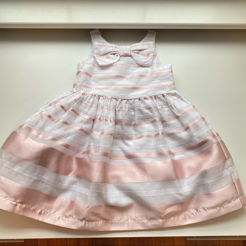 Janie and Jack Metalic Striped Dress 3T